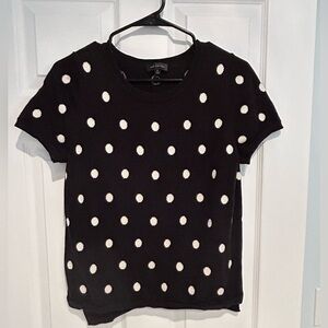 The Limited Polka Dot Short Sleeve Sweater S